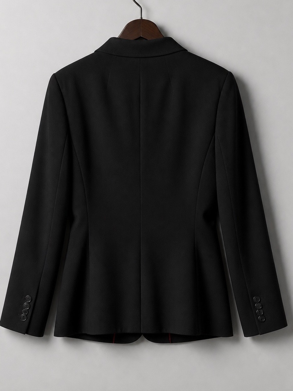Tommy Hilfiger Black Two-Button Blazer Jacket Classic Tailored - Picture 7 of 8